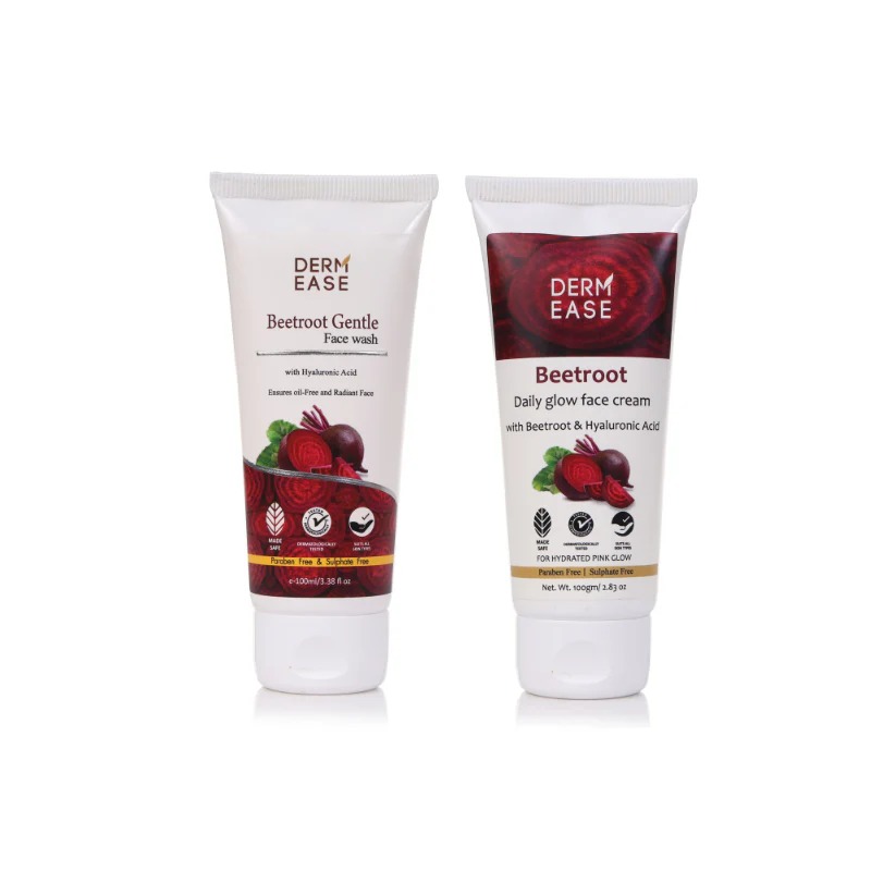 BEETROOT GENTLE FACE WASH WITH BEETROOT DAILY GLOW FACE CREAM COMBO